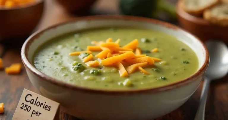 broccoli cheddar soup calories