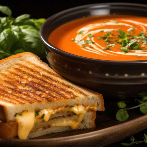 Tomato soup and grilled cheese