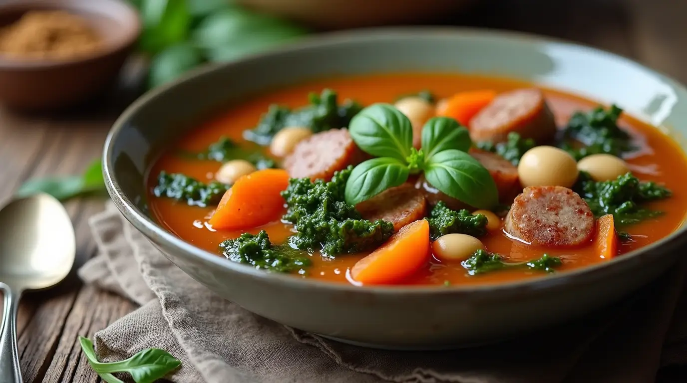 sausage kale white bean soup